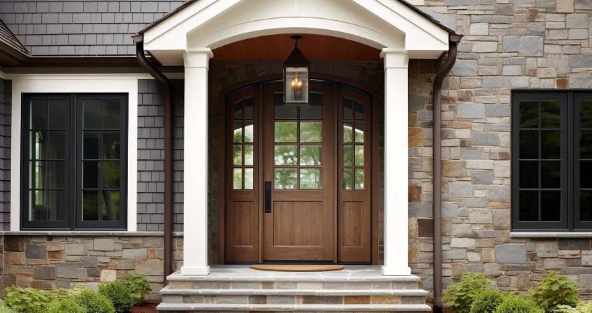 Front entry curb appeal portico