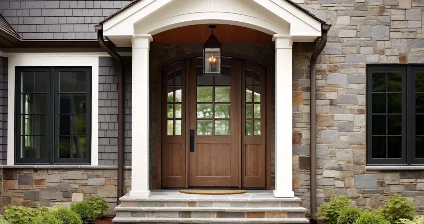 Front entry curb appeal portico